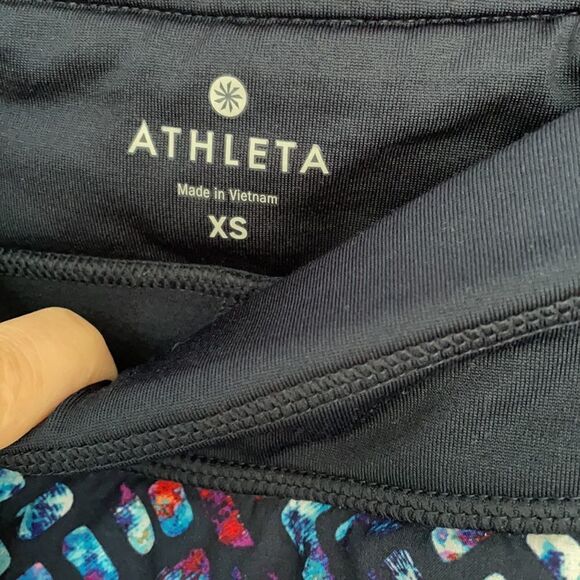 New! Athleta Fleece Lined Running Tights - Picture 3 of 6